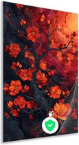 Boom poster - Plant poster - Poster Bloemen - Muurdecoratie modern - Slaapkamer posters - Kantoor decoratie poster 60x90 cm
