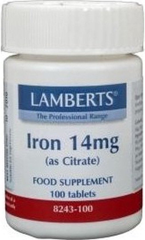 Lamberts IJzer Citraat 14 mg - 100 Tabletten