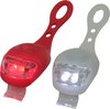 1x LED fietsverlichting/lampen set siliconen voor en achter - Fiets verlichting en accessoires