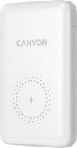 Canyon PB-1001 Powerbank - Draadloos Opladen - MagSafe Compatible - Qi- 10.000 mAh - PD 18W QC 3.0 - Wit