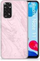 Smartphone hoesje Xiaomi Redmi 10 | Redmi Note 11 4G Leuk Hoesje Marble Pink