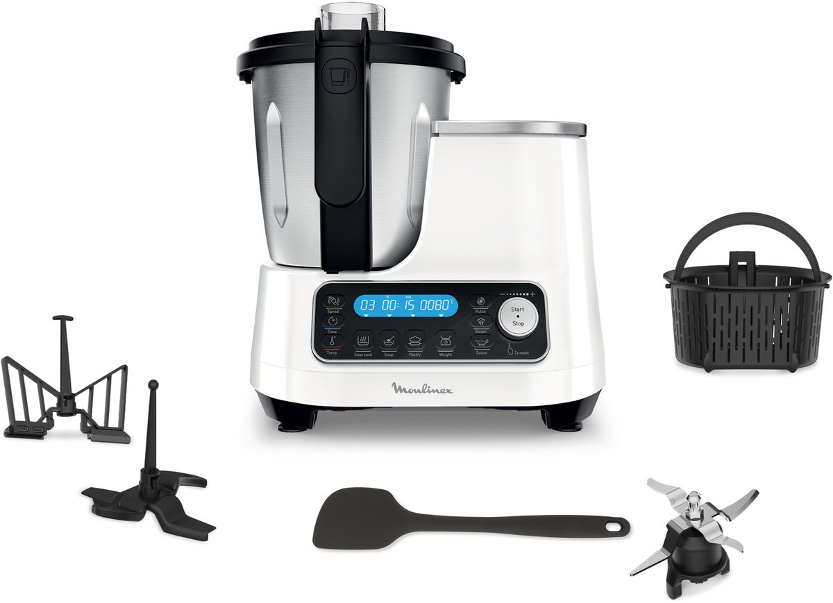 Moulinex Click Chef HF452 - 1400W voedselverwerker met 2L netto thumbnail 3