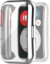Screenprotector watch case - hoesje - geschikt voor Huawei Watch Fit - zilver