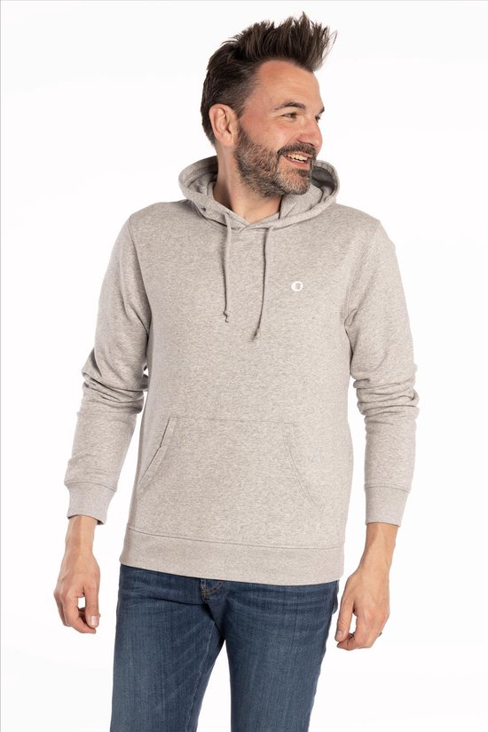 Brooklyn - Grijze hoodie sweater B-Icon| Trui |Kaptrui | Pull | Homewear |Comfy - Maat L