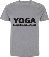 Yoga eens bier halen Heren T-shirt | alcohol | drank | feest | zuipen | vriend | vriendin | cadeau