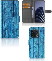 Magnet Case OnePlus 10 Pro Telefoonhoesje Wood Blue