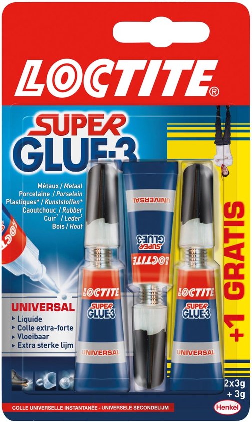 Foto: Loctite secondelijm super glue universal 2 1 gratis op blister