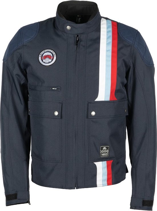 Foto: Helstons hamilton tissu technique blue jacket s maat jas