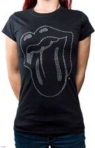 The Rolling Stones - Tongue Dames T-shirt - XL - Zwart