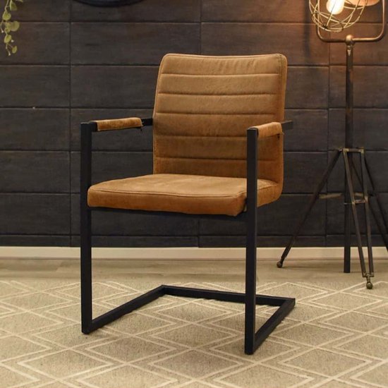 HUUS Stoel Flinn - Topkwaliteit stoel - Zitting is gemaakt van Stof - 54x51x85 cm