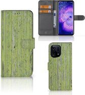 Wallet Book Case OPPO Find X5 Phone Case Vert Wood
