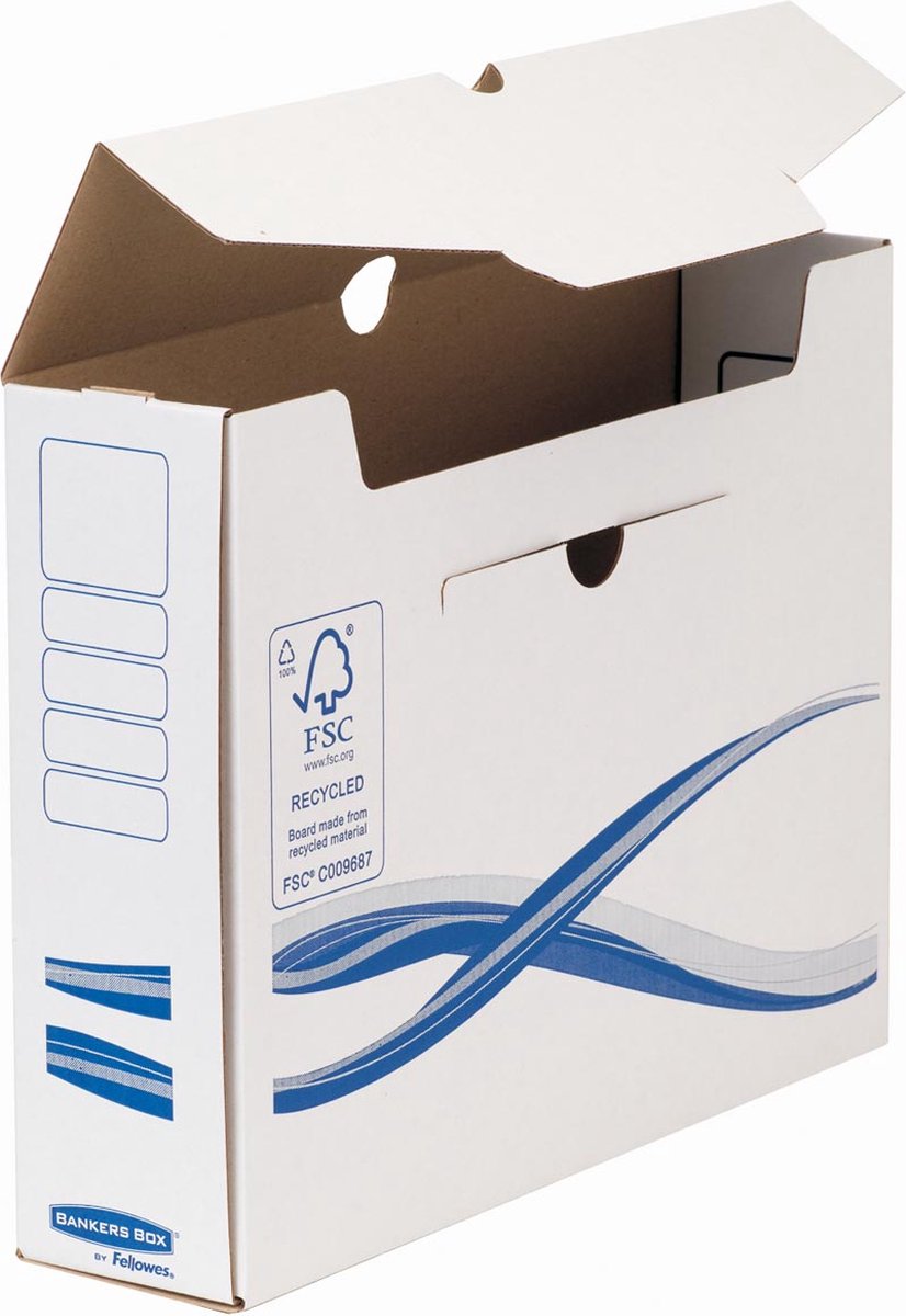 Bankers Box Basic, transfer archiefdoos, ft A4+, rug van 8 cm 25 stuks