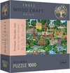 Afbeelding van het spelletje Trefl hout Frankrijk Bekende Plaatsen puzzel - 1000 stukjes