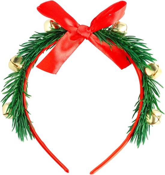 kaping Opvoeding Ithaca Folat Tiara Kerst Dames Onesize Polyester Groen/rood/goud | bol.com