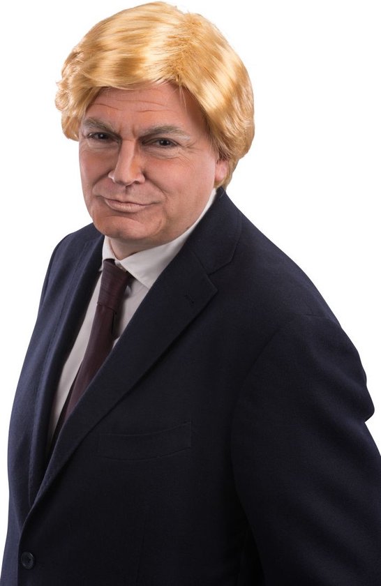 Carnival Toys Pruik Trump Heren Polyester Blond One-size