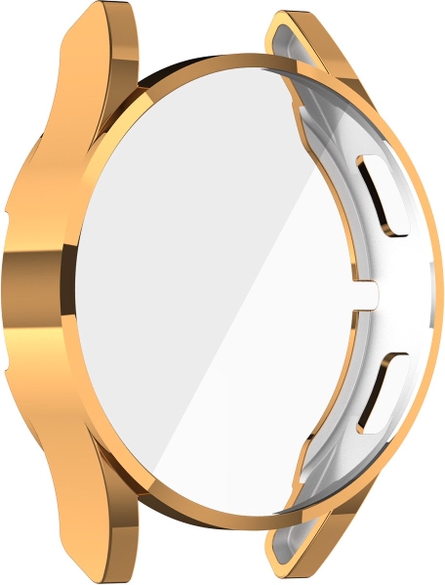 Screenprotector watch case - hoesje - geschikt voor Samsung Galaxy Watch 4 - 44 mm - rosegoud