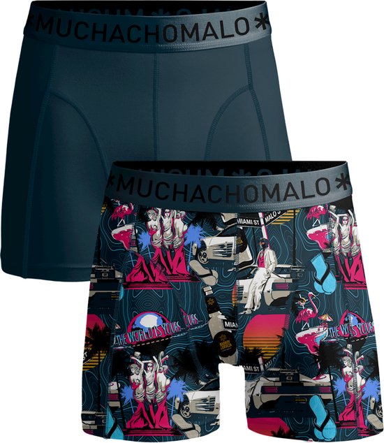 Muchachomalo Boys Boxershorts - 2 Pack - Maat 134/140 - Jongens Onderbroeken