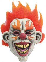 Halloween - Latex horror masker enge clown flames