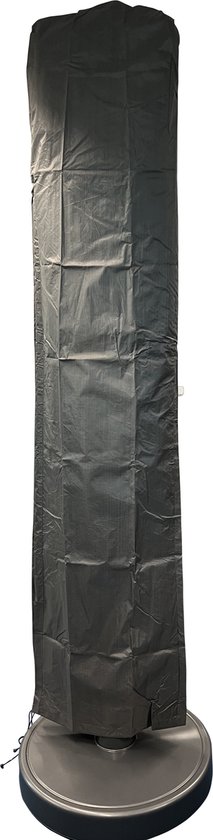 4gardenz® XL Duo Parasol 460x270x245 cm met Hoes en Voet - Taupe