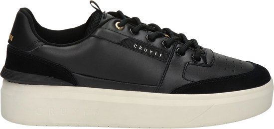 Cruyff Endorsed Tennis Sneakers Heren - Leren Sneaker - Zwart - Maat 43