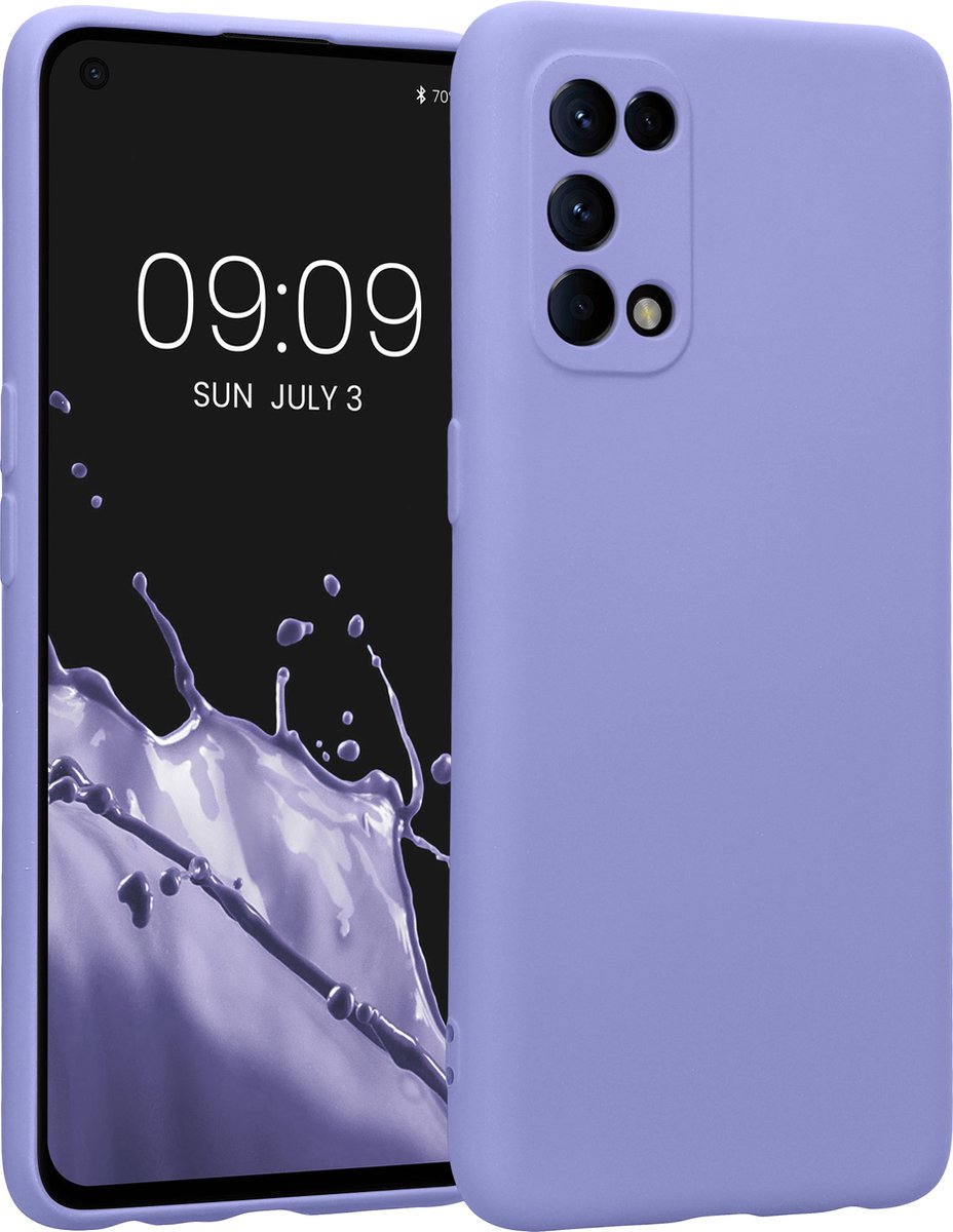 Kwmobile Handyhülle Hülle Für Oppo Find X3 Lite, Stoff Hardcover Mit Tpu Rahmen Backcover Case Design S003j0dj