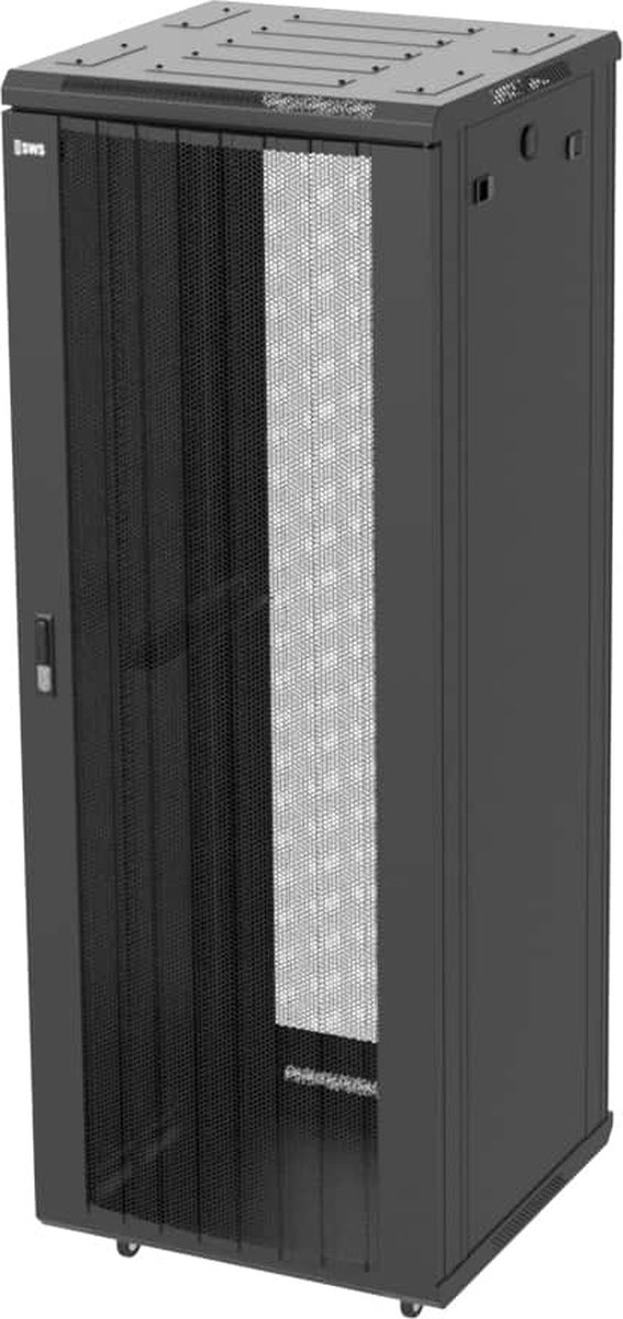 32U Serverkast - 19'' met stalen geperforeerde deuren (BxDxH) 600x600x1600mm