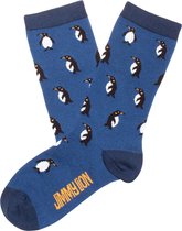 Jimmy Lion kids sokken penguins blauw - 26-30