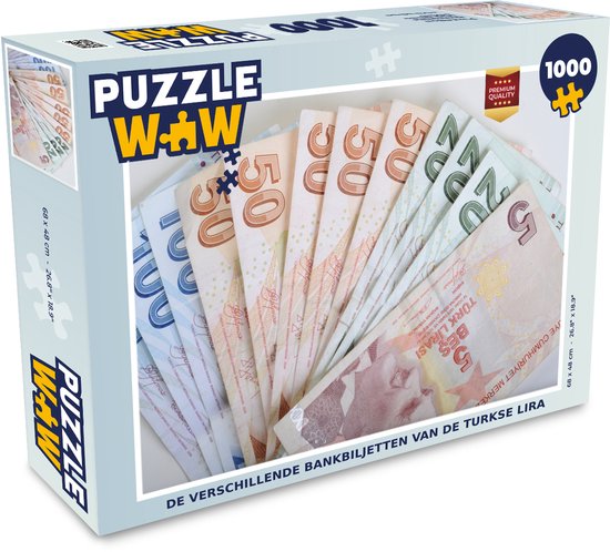 Puzzel De verschillende bankbiljetten van de Turkse Lira - Legpuzzel -  Puzzel 1000... | bol.com