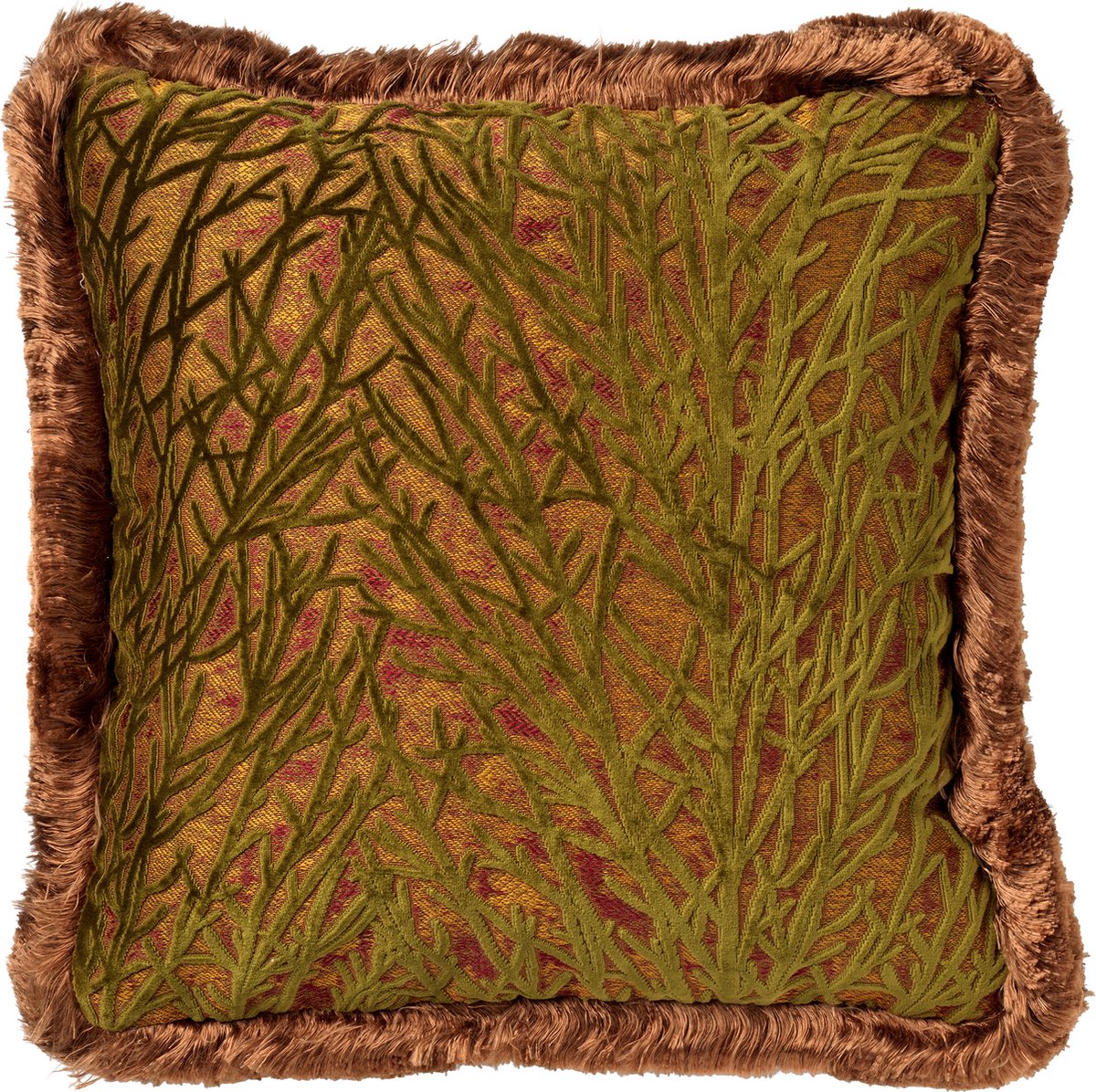 Hoii BRUCIE | sierkussen 45x45 cm | Calla Green | groen | Hoii | met duurzame kussenvulling Donkergroen