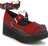 Demonia Platform Sandal -42 Shoes- SPRITE-02 US 12 Rouge / Blauw