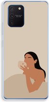 Case Company® - Hoesje geschikt voor Samsung Galaxy Note 10 Lite hoesje - Fresh coffee - Soft Cover Telefoonhoesje - Bescherming aan alle Kanten en Schermrand