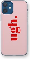 Case Company® - Hoesje geschikt voor iPhone 12 mini hoesje - Ugh - Soft Cover Telefoonhoesje - Bescherming aan alle Kanten en Schermrand