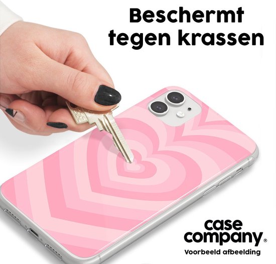 Case Company® - Coque Samsung Galaxy A40 - Coeur Rose - Coque souple pour téléphone - Protection tous côtés et bord d'écran