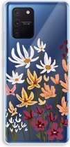 Case Company® - Hoesje geschikt voor Samsung Galaxy Note 10 Lite hoesje - Painted wildflowers - Soft Cover Telefoonhoesje - Bescherming aan alle Kanten en Schermrand
