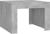 vidaXL - Salontafel - 50x50x35 - cm - bewerkt - hout - betongrijs