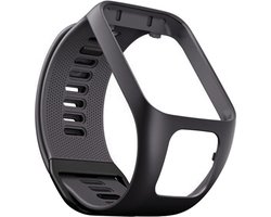 Siliconen bandje - geschikt voor TomTom Runner 2 / Runner 3 / Spark 2 / Spark 3 - grijs