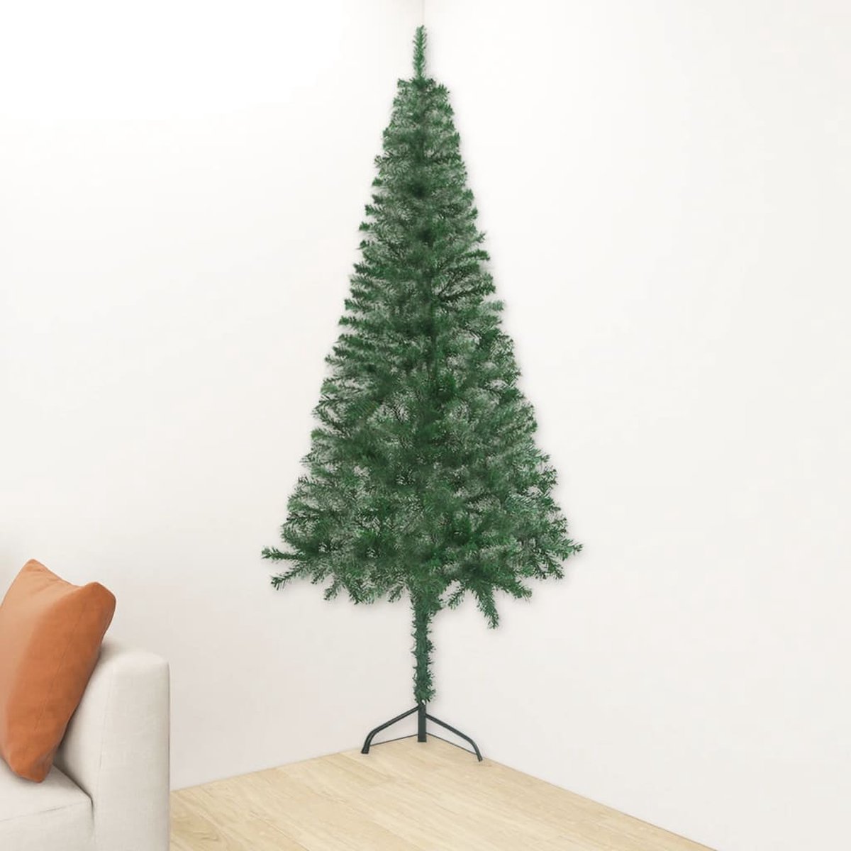 VidaLife Kunstkerstboom hoek 240 cm PVC groen