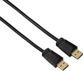 Hama 00125217, 1,8 m, USB A, USB A, USB 2.0, 480 Mbit/s, Zwart