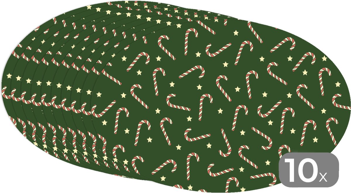 Placemats ovaal Onderleggers Ovale placemats Kerstmis Patronen