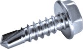 GOEBEL® - 1000 x Zeskant boorschroeven (Ø x L) 4,2 x 13 mm RVS C1 (AISI 410) GOEBEL zilver GL met Zonder Ring DIN7504 K - Schroeven - 4060142130