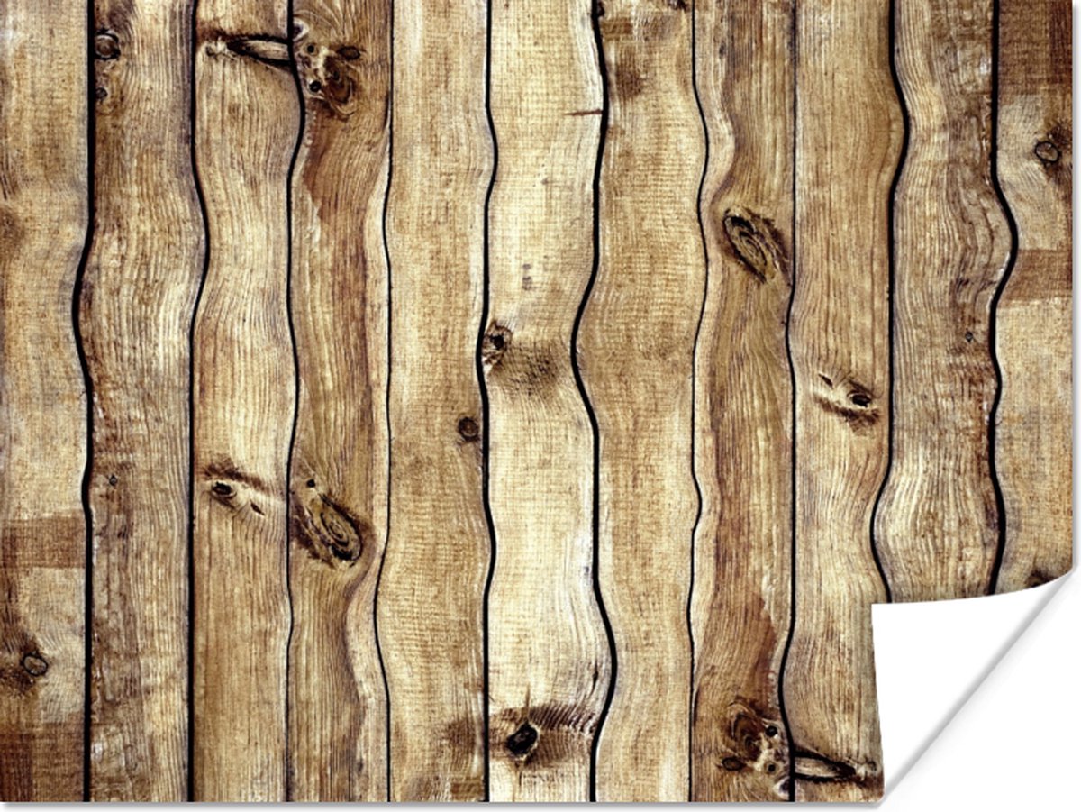 Poster Planken - Hout - Rustiek - 120x90 cm