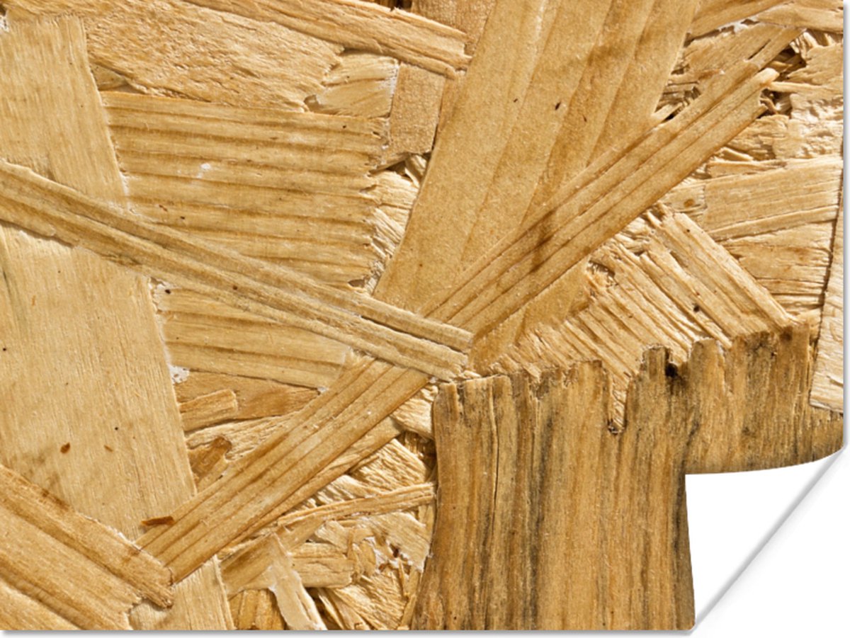 Poster Hout - OSB - Patroon - 40x30 cm