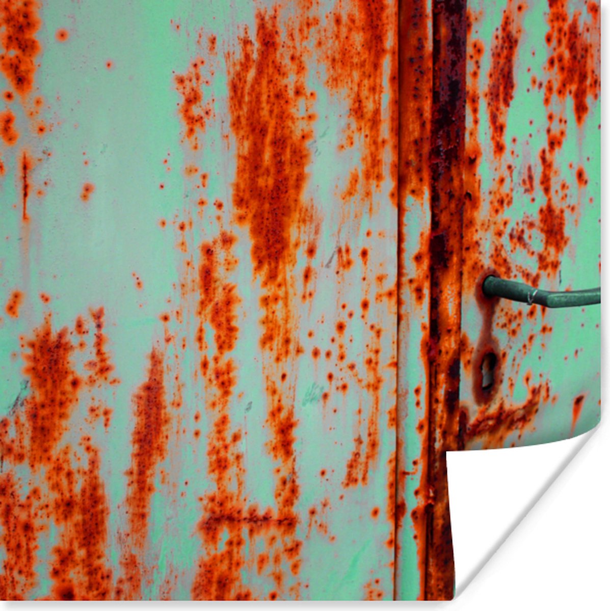 Poster Roest - IJzer - Industrieel - 30x30 cm