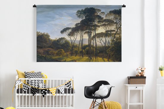 Tapisserie - Tissu mural - Paysage italien aux pins parasols - Art - Maîtres anciens - 180x120 cm - Tapisserie