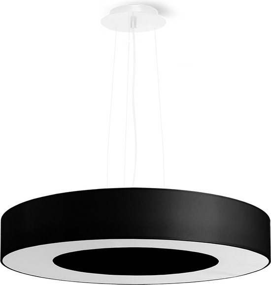 Kroonluchter Saturno Slank 50 - Kroonluchters - Hanglamp - E27 - Zwart