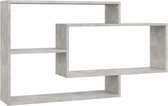 vidaXL - Wandschappen - 104x20x58,5 - cm - bewerkt - hout - betongrijs