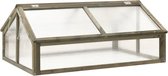 Bol.com vidaXL - Broeikas - 114x80x50 - cm - vurenhout - grijs aanbieding