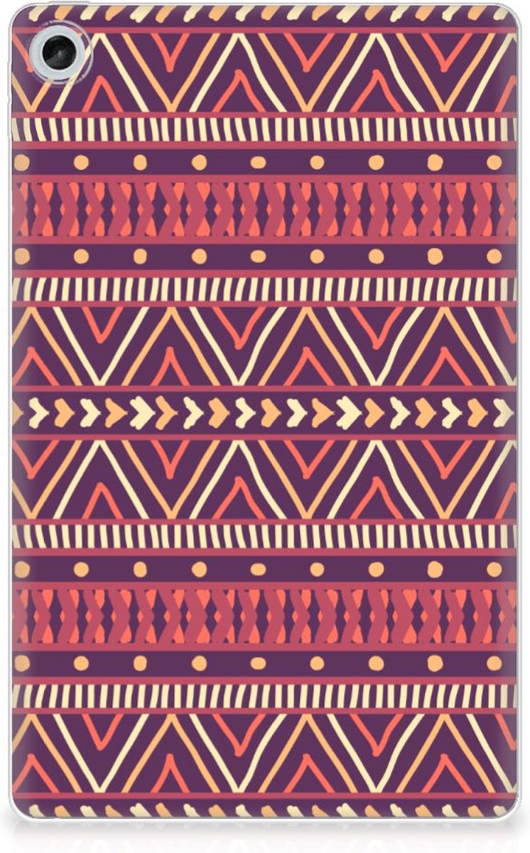 Lenovo Tab M10 Plus (3e generatie) Hippe Hoes Aztec Paars
