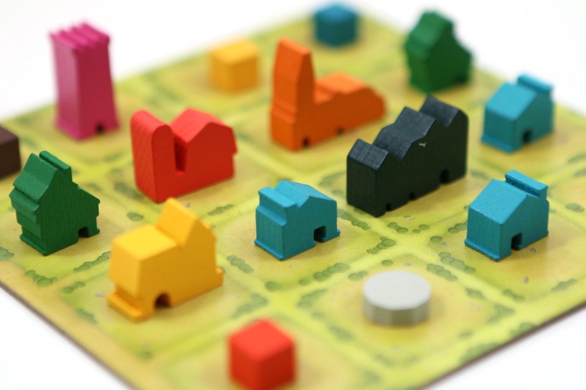White Goblin Games - Tiny Towns - familiespel - 1 tot 6 spelers - 45 minuten - Vanaf 10 jaar - Plan slim en bouw een bloeiende stad — afbeelding 11