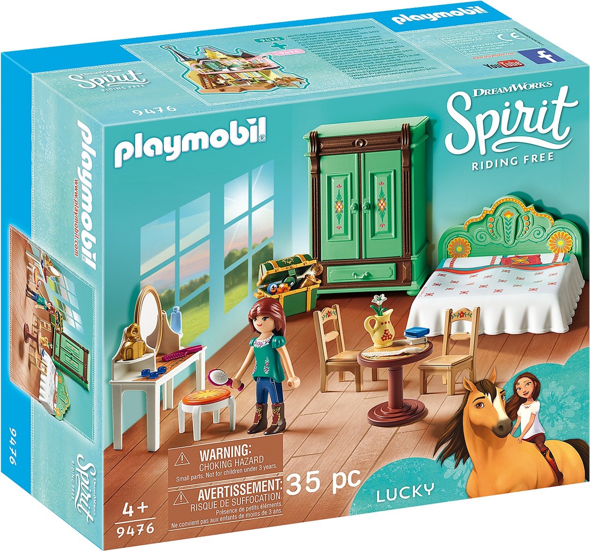 PLAYMOBIL Spirit Chambre de Lucky - 9476 | bol.